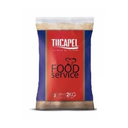 Arroz Grado 2 Tucapel Food Service – Bolsa de 2 kg, Ideal para Cocina Comercial
