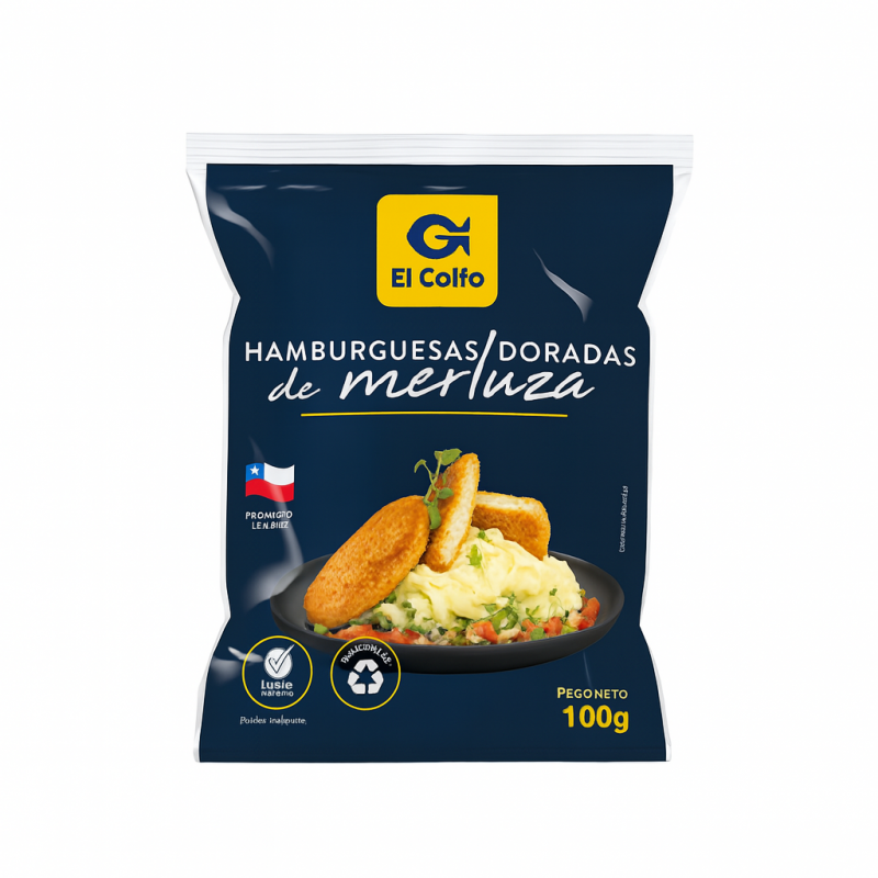 Hamburguesas de Merluza El Golfo 2 Unid 200 g – Saludables y Sabrosas