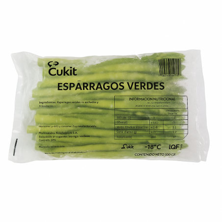 Espárragos Congelados 500 g – Tiernos, Verdes y Prácticos para Cocinar Saludable