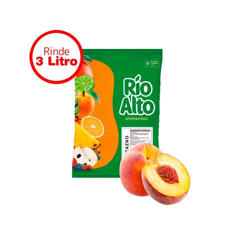 Pulpa de Durazno Natural | Congelada y Sin Azúcar Añadida