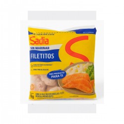 Los Filetillos de Pollo Sadia son cortes pequeños y uniformes de pechuga sin marinar, congelados individualmente (IQF) para faci